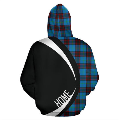 Printivon Home Ancient Tartan Crest Hoodie Circle Style