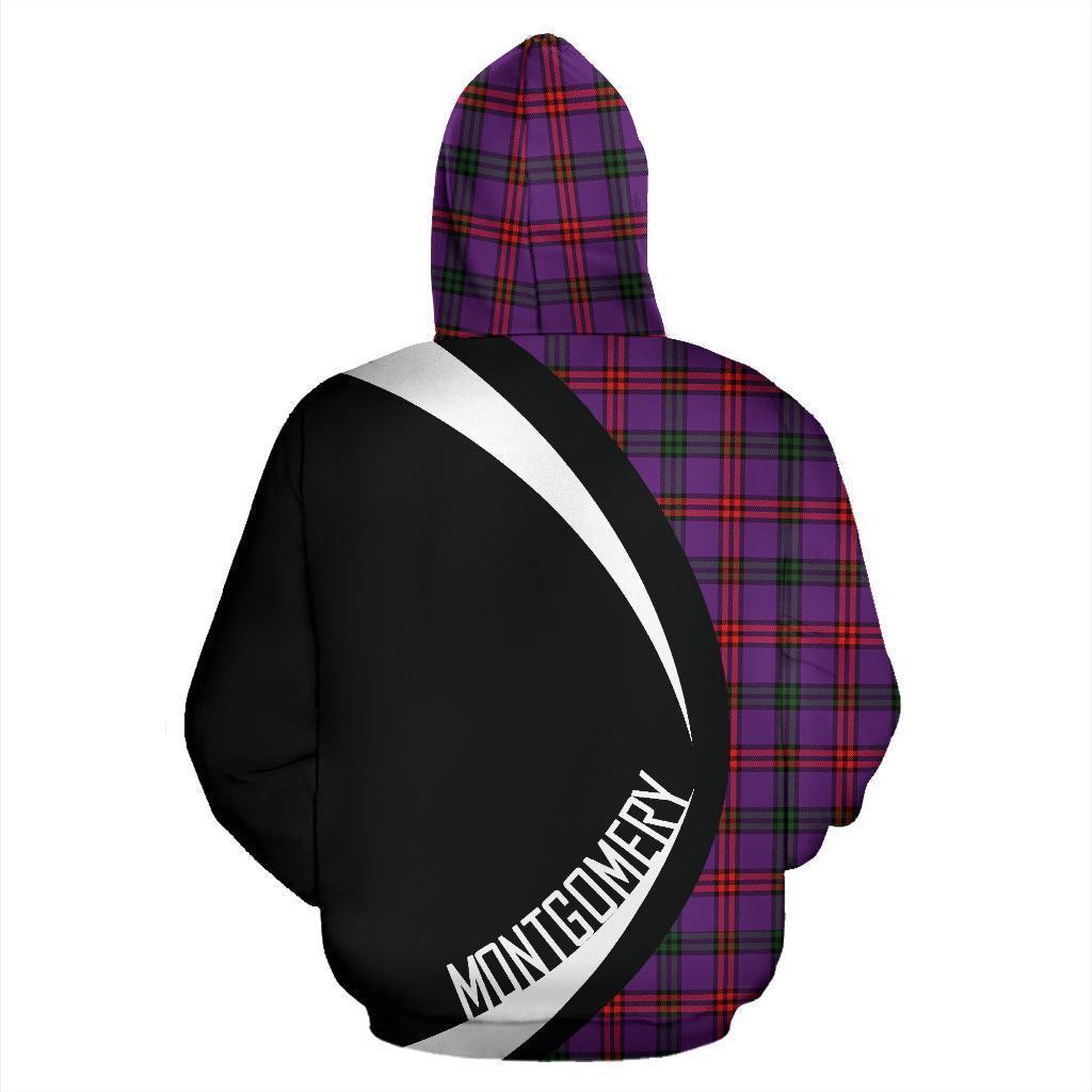 Printivon Montgomery Modern Tartan Crest Hoodie Circle Style