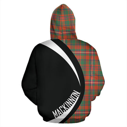 Printivon Mackinnon Ancient Tartan Crest Hoodie Circle Style