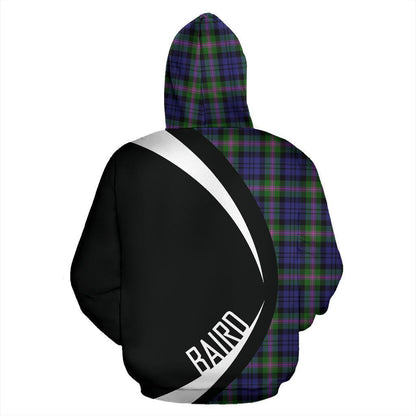 Printivon Baird Modern Tartan Crest Hoodie Circle Style