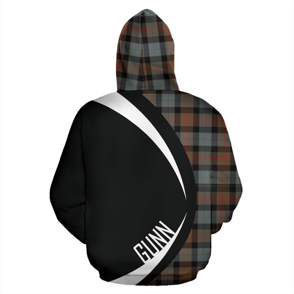 Printivon Gunn Weathered Tartan Crest Hoodie Circle Style
