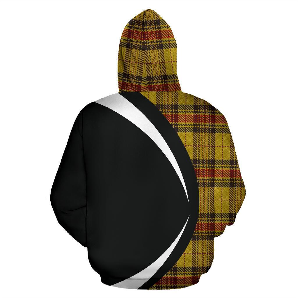 Printivon Morgan Of Wales Tartan Crest Hoodie Circle Style