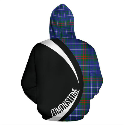 Printivon Edmonstone Tartan Crest Hoodie Circle Style