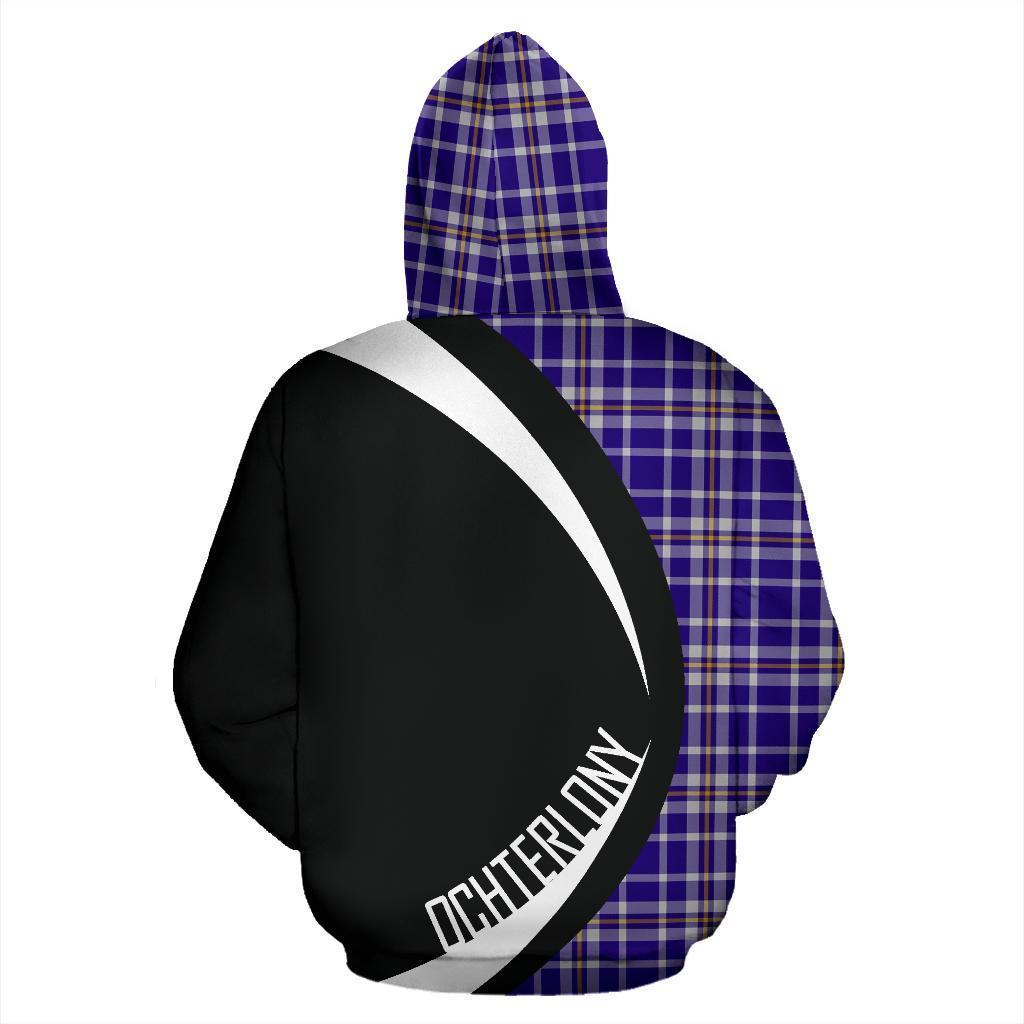 Printivon Ochterlony Tartan Crest Hoodie Circle Style