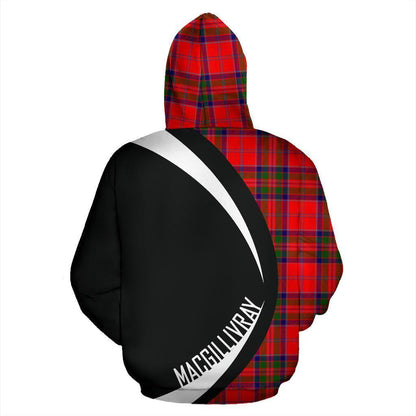 Printivon Macgillivray Modern Tartan Crest Hoodie Circle Style