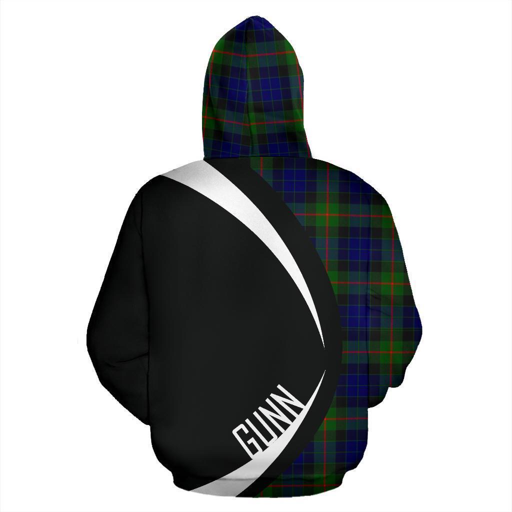 Printivon Gunn Modern Tartan Crest Hoodie Circle Style