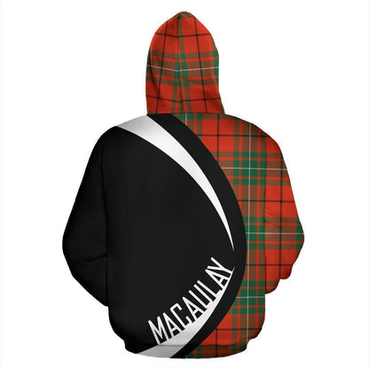 Printivon Macaulay Ancient Tartan Crest Hoodie Circle Style