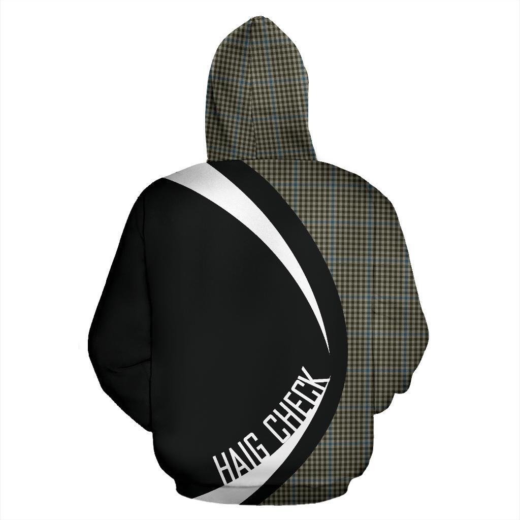 Printivon Haig Check Tartan Crest Hoodie Circle Style