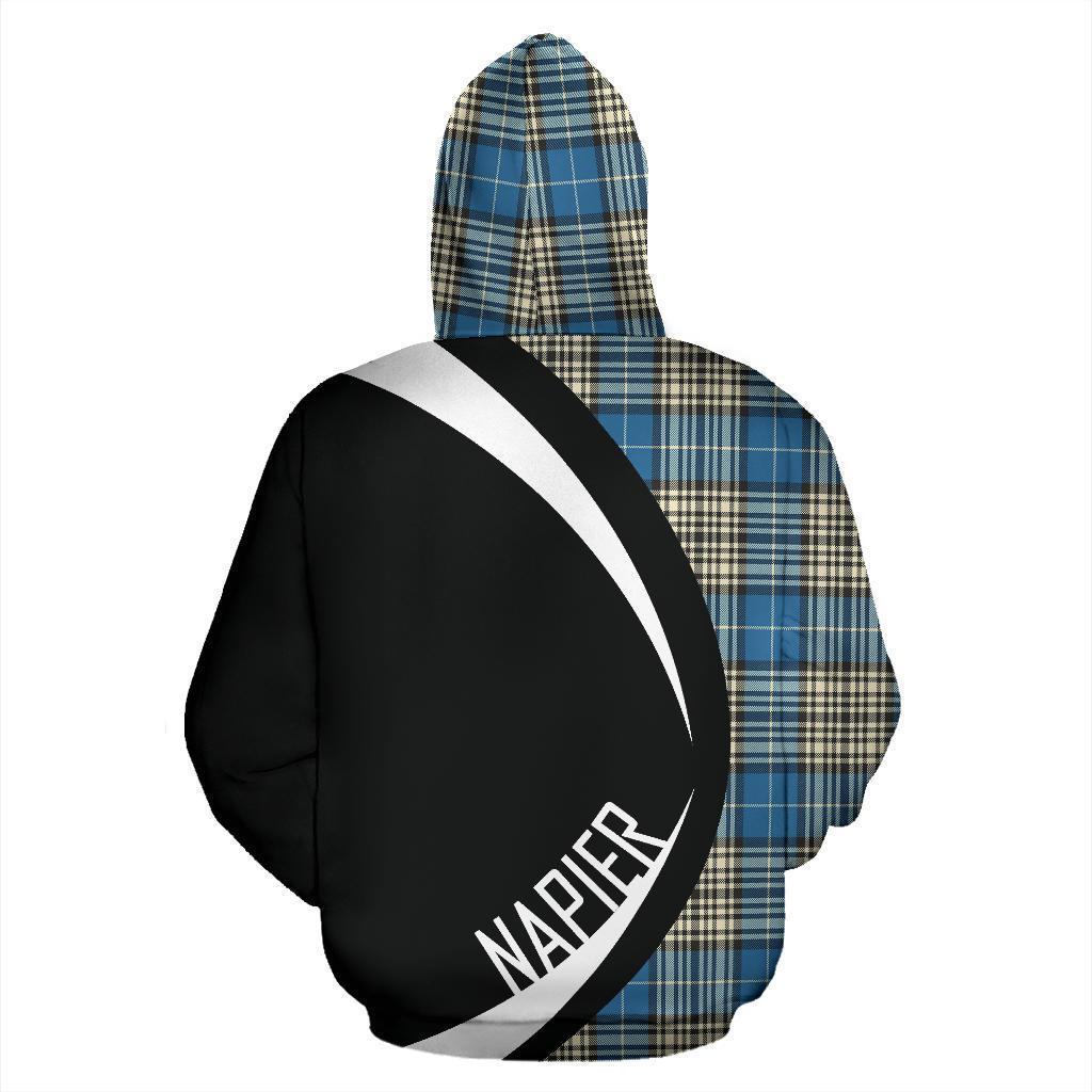 Printivon Napier Ancient Tartan Crest Hoodie Circle Style