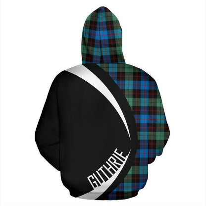 Printivon Guthrie Ancient Tartan Crest Hoodie Circle Style