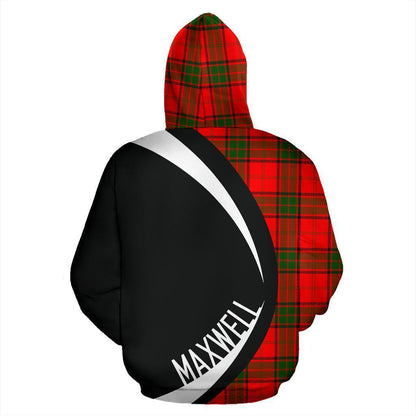 Printivon Maxwell Modern Tartan Crest Hoodie Circle Style