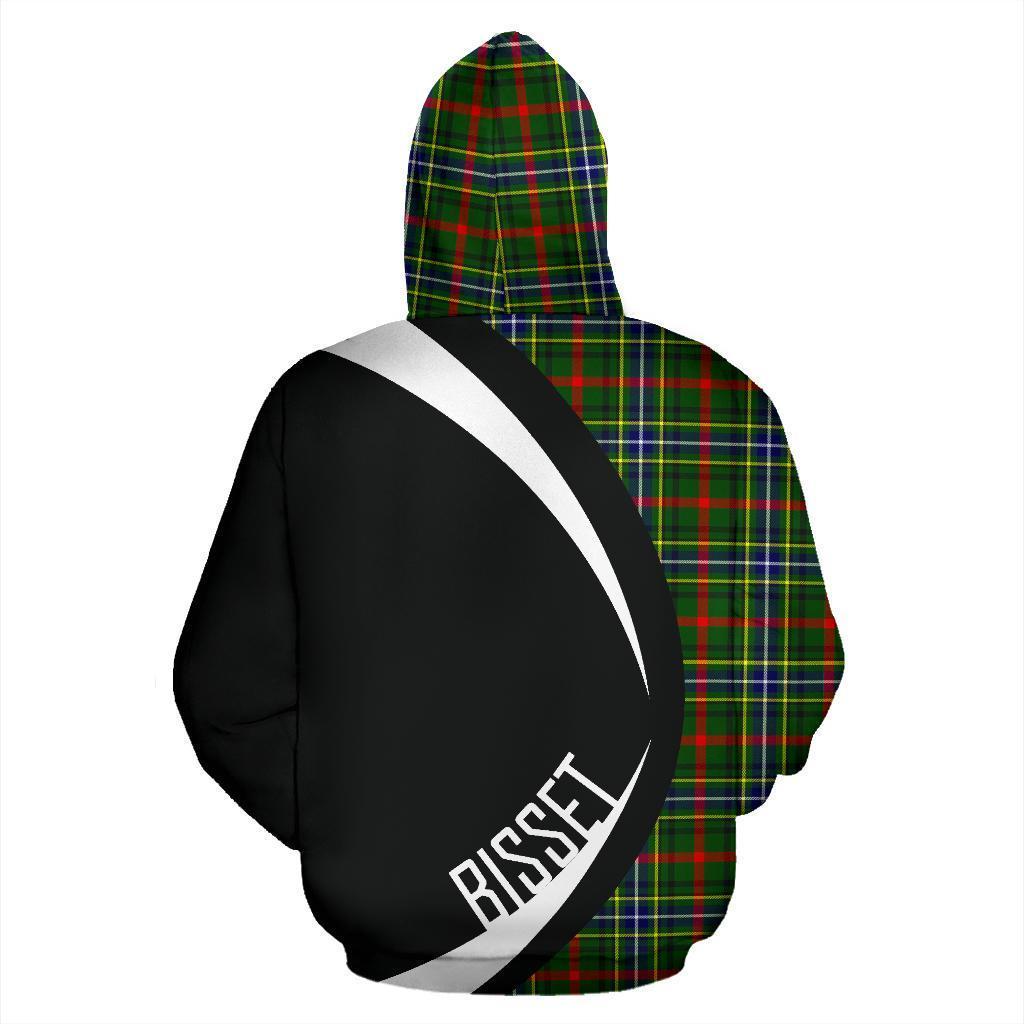 Printivon Bisset Tartan Crest Hoodie Circle Style