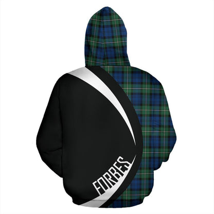 Printivon Forbes Ancient Tartan Crest Hoodie Circle Style