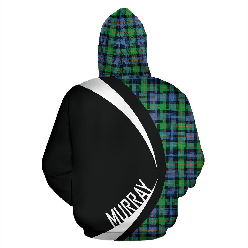 Printivon Murray Of Atholl Ancient Tartan Crest Hoodie Circle Style