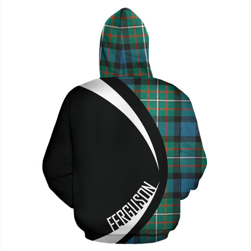 Printivon Ferguson Ancient Tartan Crest Hoodie Circle Style