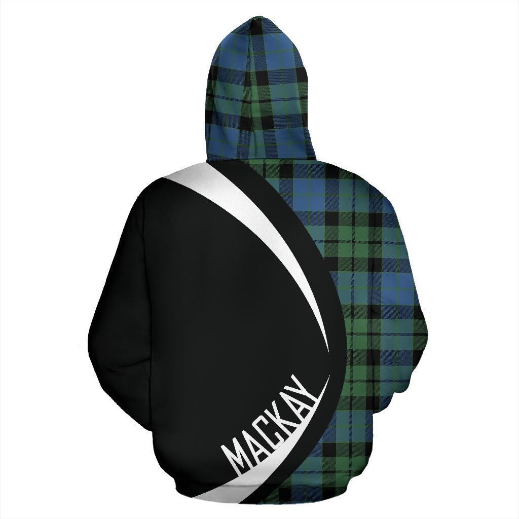 Printivon Mackay Ancient Tartan Crest Hoodie Circle Style