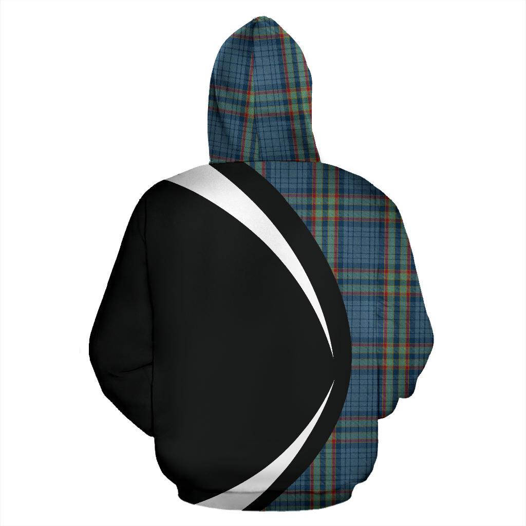 Printivon Ralston Tartan Crest Hoodie Circle Style