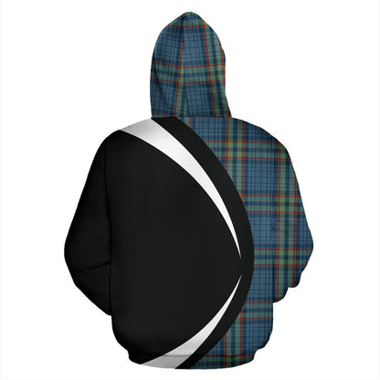 Printivon Ralston Tartan Crest Hoodie Circle Style