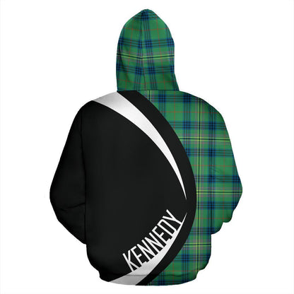 Printivon Kennedy Ancient Tartan Crest Hoodie Circle Style