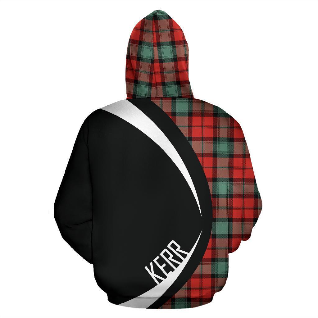 Printivon Kerr Ancient Tartan Crest Hoodie Circle Style