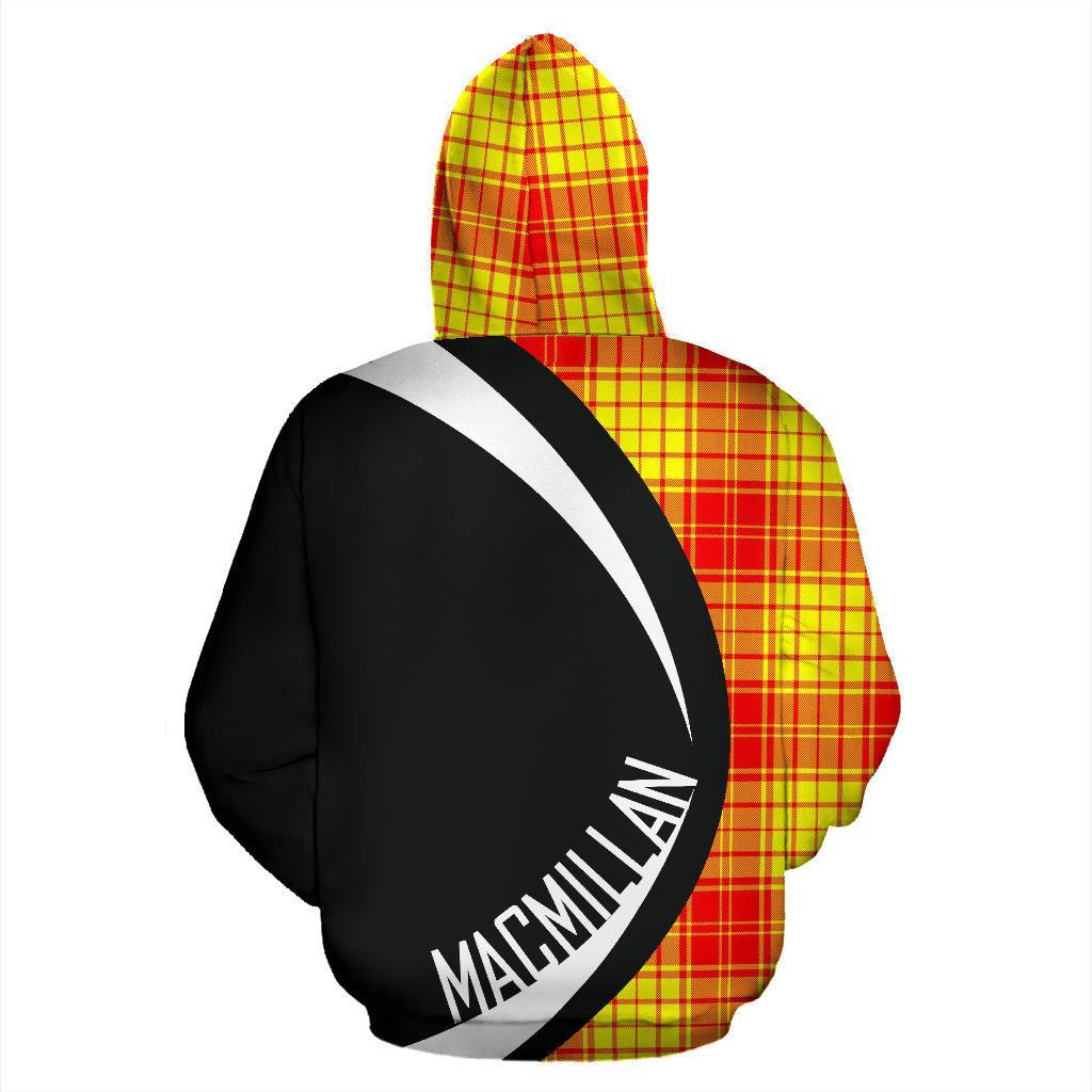 Printivon Macmillan Tartan Crest Hoodie Circle Style