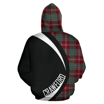 Printivon Crawford Modern Tartan Crest Hoodie Circle Style