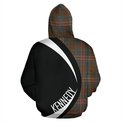 Printivon Kennedy Weathered Tartan Crest Hoodie Circle Style