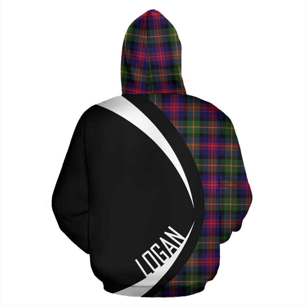Printivon Logan Modern Tartan Crest Hoodie Circle Style