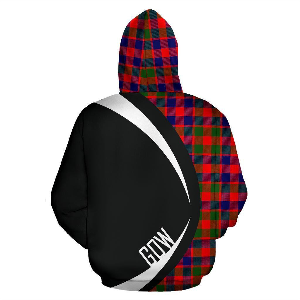 Printivon Gow Modern Tartan Crest Hoodie Circle Style