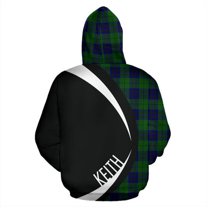Printivon Keith Modern Tartan Crest Hoodie Circle Style