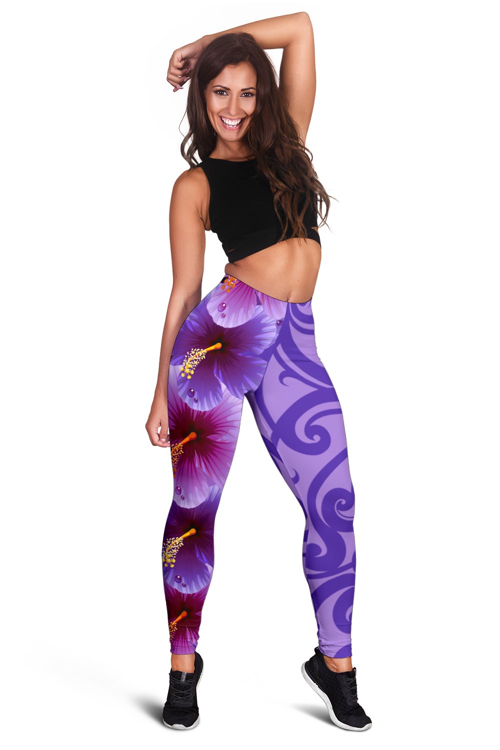 Hawaii Hibiscus Polynesian - Hawaiian Women's Leggings - Curtis Style