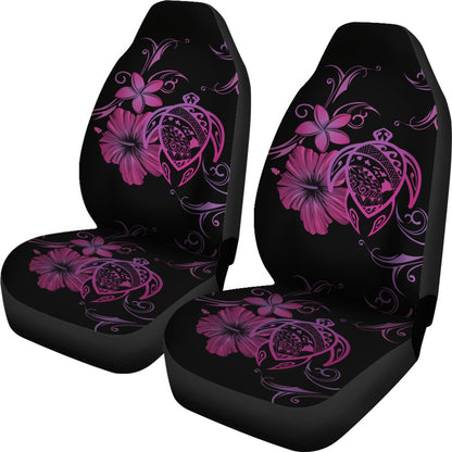 Hawaii Turtle Hibiscus Poly Pink Car Seat Covers
