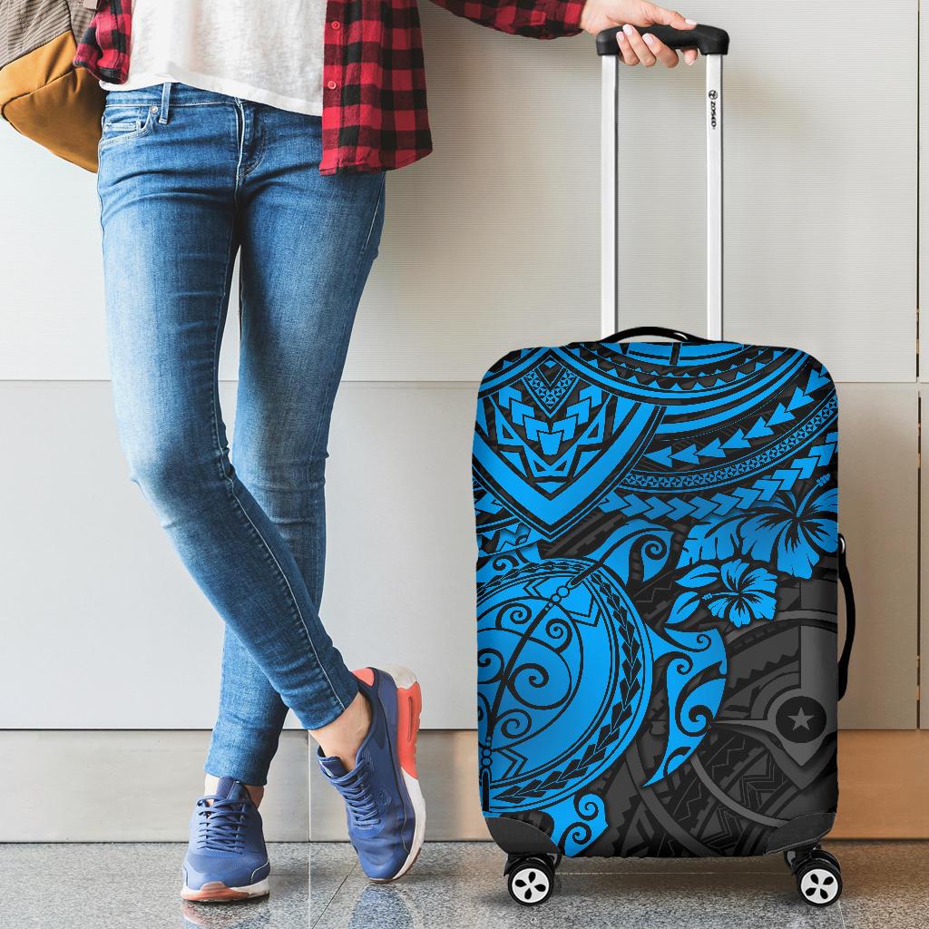 Yap Polynesian Luggage Covers Blue Turtle
