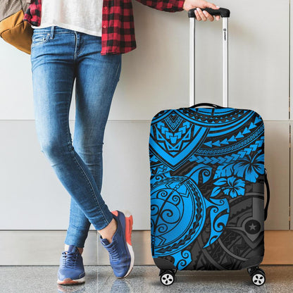Yap Polynesian Luggage Covers Blue Turtle