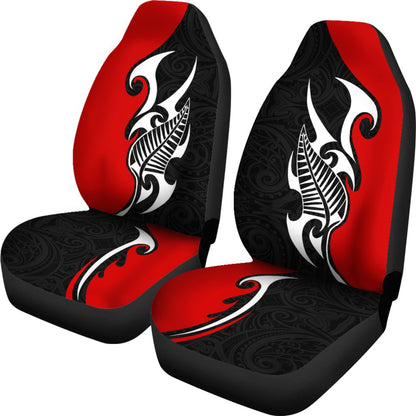 Polynesian Car Seat Cover Aotearoa Silver Fern Maori