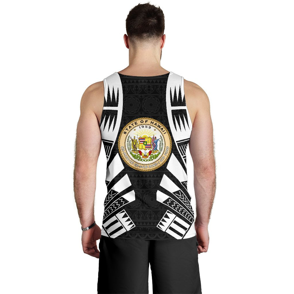 Hawaii Men Tank Top Polynesian Tattoo Black