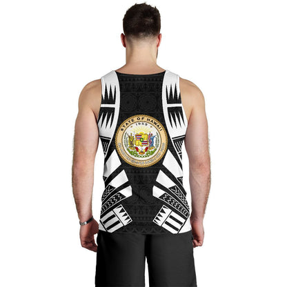 Hawaii Men Tank Top Polynesian Tattoo Black
