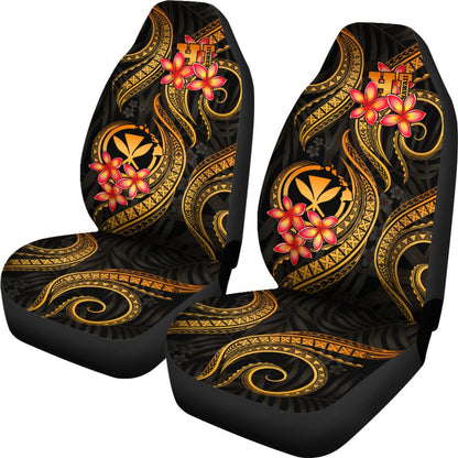 Polynesian Hawaii Car Seat Covers Gold Plumeria