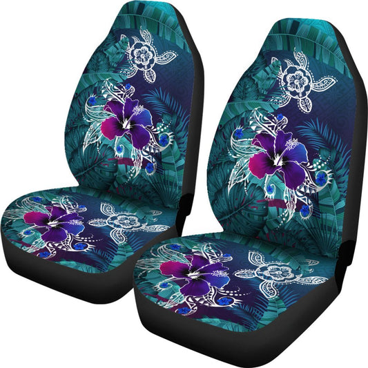 Hawaii Car Seat Covers Hawaii Turtle Flowers And Palms Retro