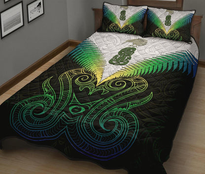Maori Manaia New Zealand Quilt Bed Set Rasta