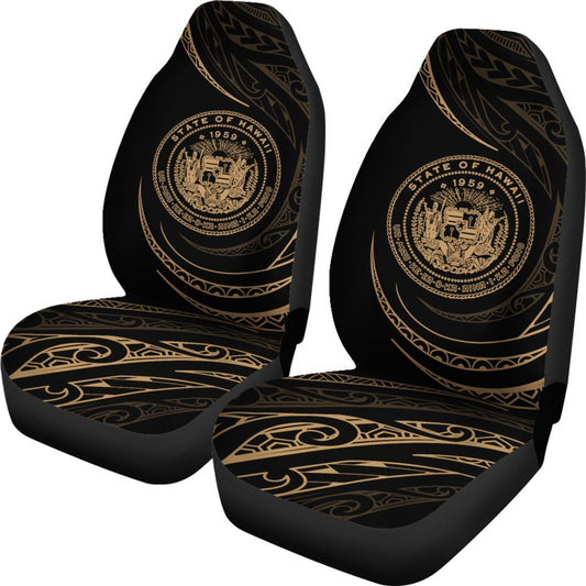 Hawaii Coat Of Arms Car Seat Covers Gold Frida Style