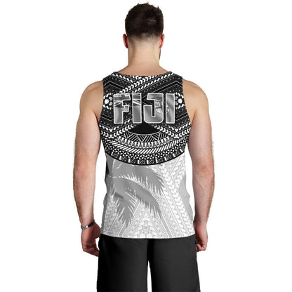 Fiji Rugby Polynesian Men's Tank Top White