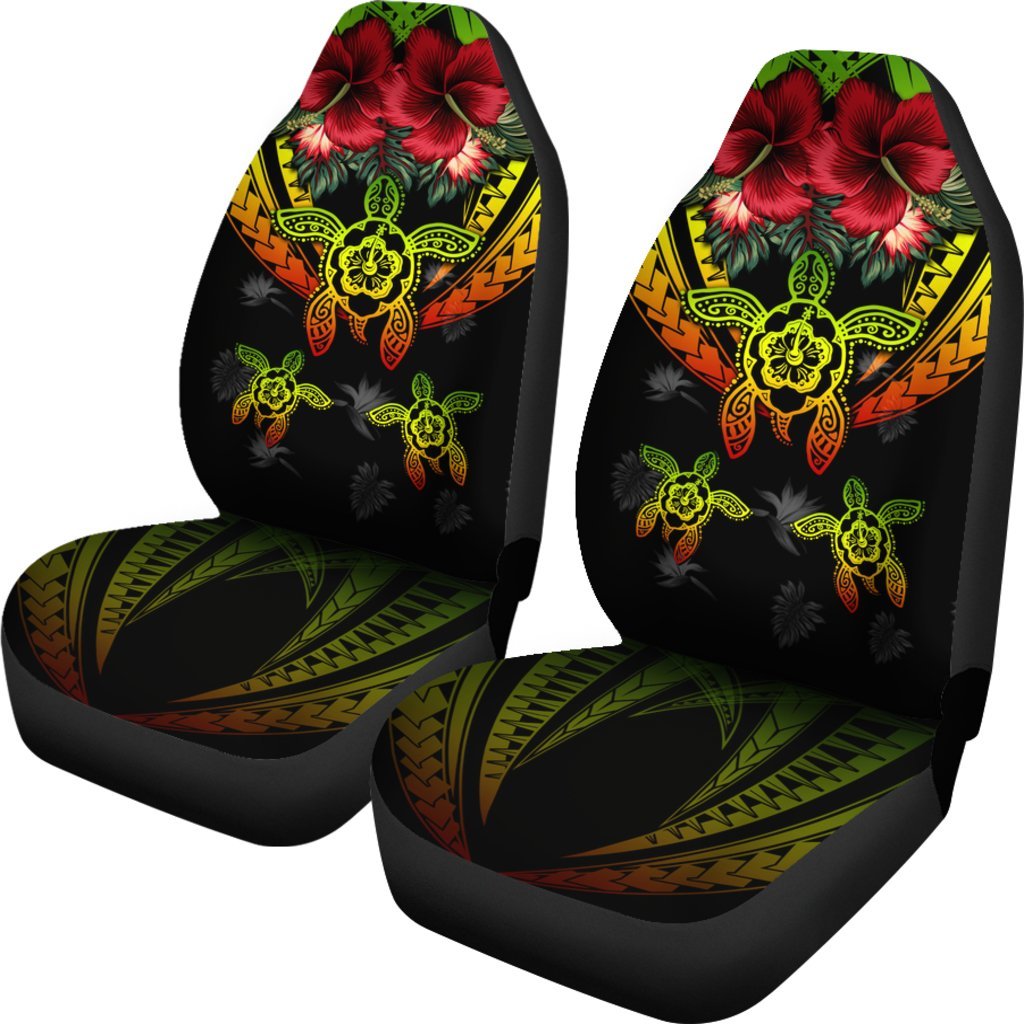 Hawaii Turtle Tropical Polynesian Car Seat Cover Iris Style AH