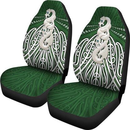 Maori Moko Tattoo Car Seat Cover, Manaia Pounamu