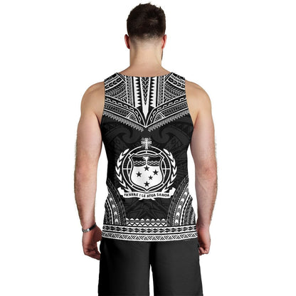 Samoa Men's Tank Top Polynesian Chief Black Version