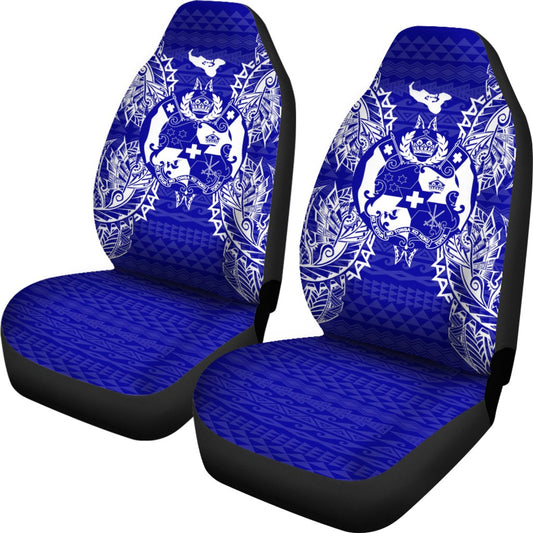 Tonga Car Seat Cover Tonga Coat Of Arms Map Blue
