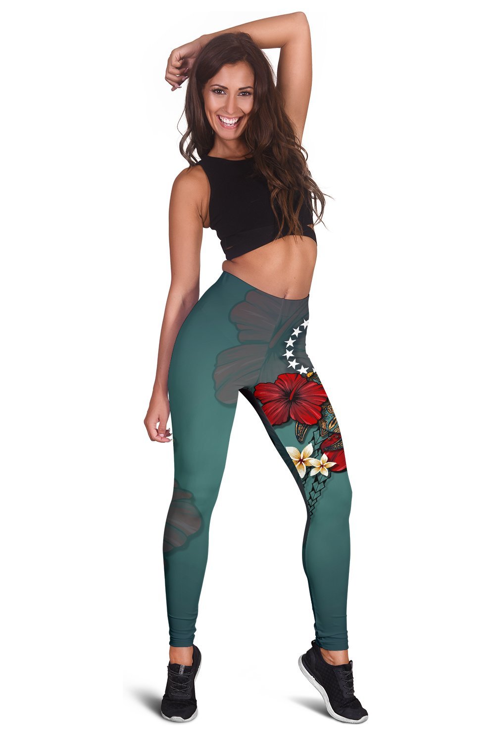 Cook Islands Leggings - Blue Turtle Tribal