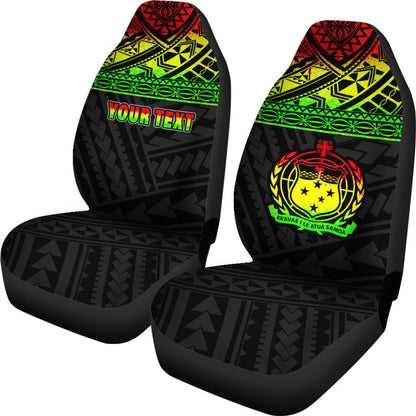 Samoa Custom Personalised Car Seat Covers Samoa Reggae Coat Of Arms Polynesian Tattoo