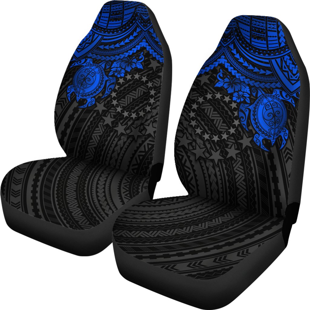 Cook Islands Car Seat Covers Cook Islands Flag Blue Turtle