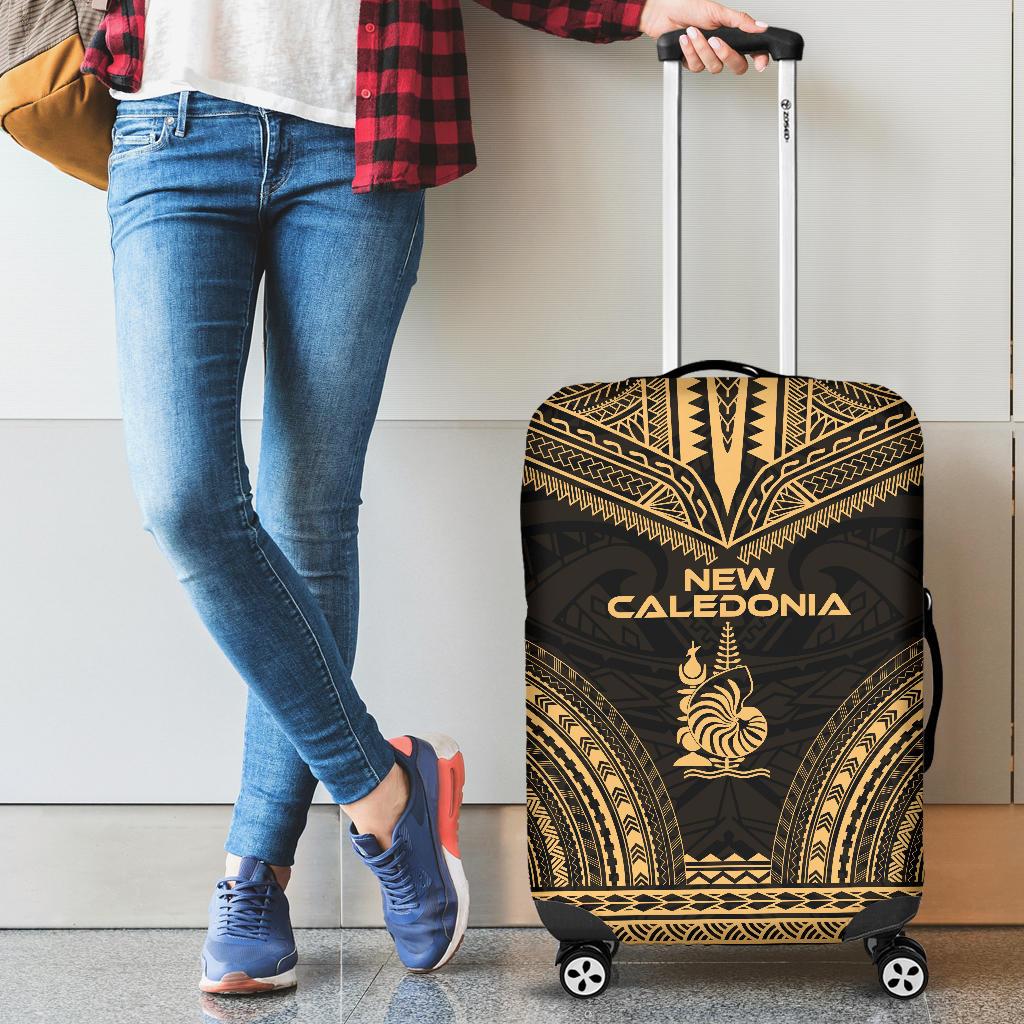 New Caledonia Polynesian Chief Luggage Cover Gold Version